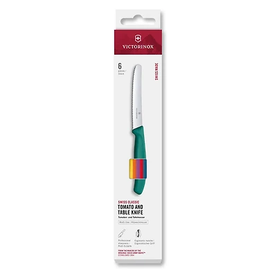 Victorinox Swiss Classic Multicoloured Tomato Table Knife Set 6pc (6.7836.6C1;6.7839.6G)