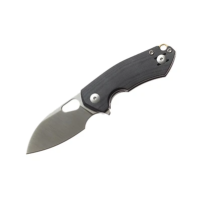 GiantMouse ACE Riv Double Black Canvas Micarta (RIV-LL-DBL-BLACK)