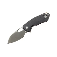 GiantMouse ACE Riv Double Black Canvas Micarta (RIV-LL-DBL-BLACK)