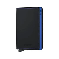 Secrid Slimwallet Matte Black & Blue (SM-Black & Blue)