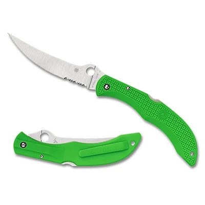 Spyderco Sprint Run Catcherman Salt Green LC200N (C17PSGR)