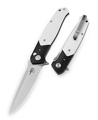 Bestech Swordfish Satin 14C28N G10 Black/White (BG62B)