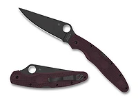 Spyderco Police 4 Burgundy Lightweight Black (C07BGBKP4)