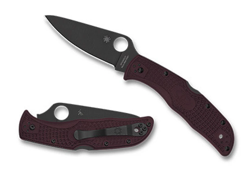 Spyderco Endela Burgundy Lightweight Black (C243BGBKP)