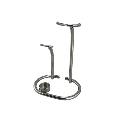 Ice Metal Stand Oval Base Chrome (IST-CHR2;FB004)