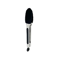 Kussi Silicone Mini Tongs Black 7" (STGBKS)