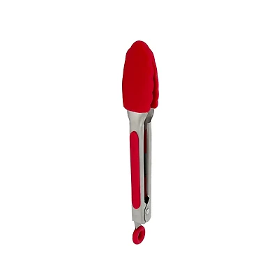 Kussi Silicone Mini Tongs Red 7" (STGRDS)
