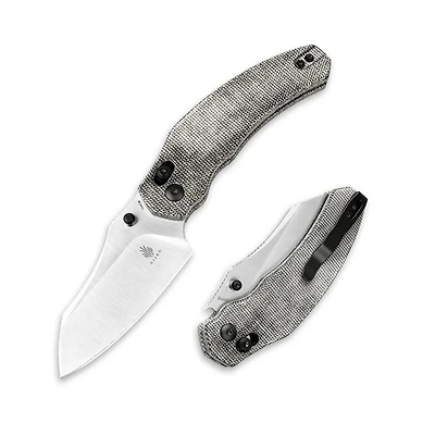 Kizer Bulldog 154CM Micarta Grey (V3672C2)