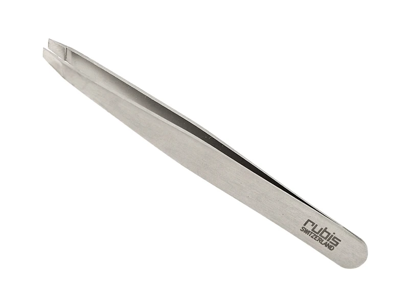 Rubis Ice Slanted Tweezer - Stainless Steel (1K102-CD)