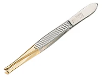 Erbe Carbon Gold Plated Slanted Tweezers (92343)