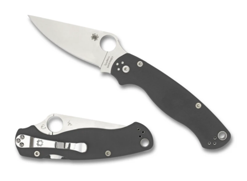 Spyderco Para Military 2 Gray G10 Maxamet (C81GPDGY2)