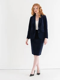 Velvet Midi Skirt