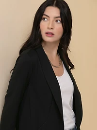 Terry Shawl Collar Cardigan Black