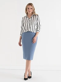 Luxe Ponte Pencil Skirt