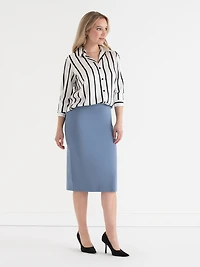 Luxe Ponte Pencil Skirt