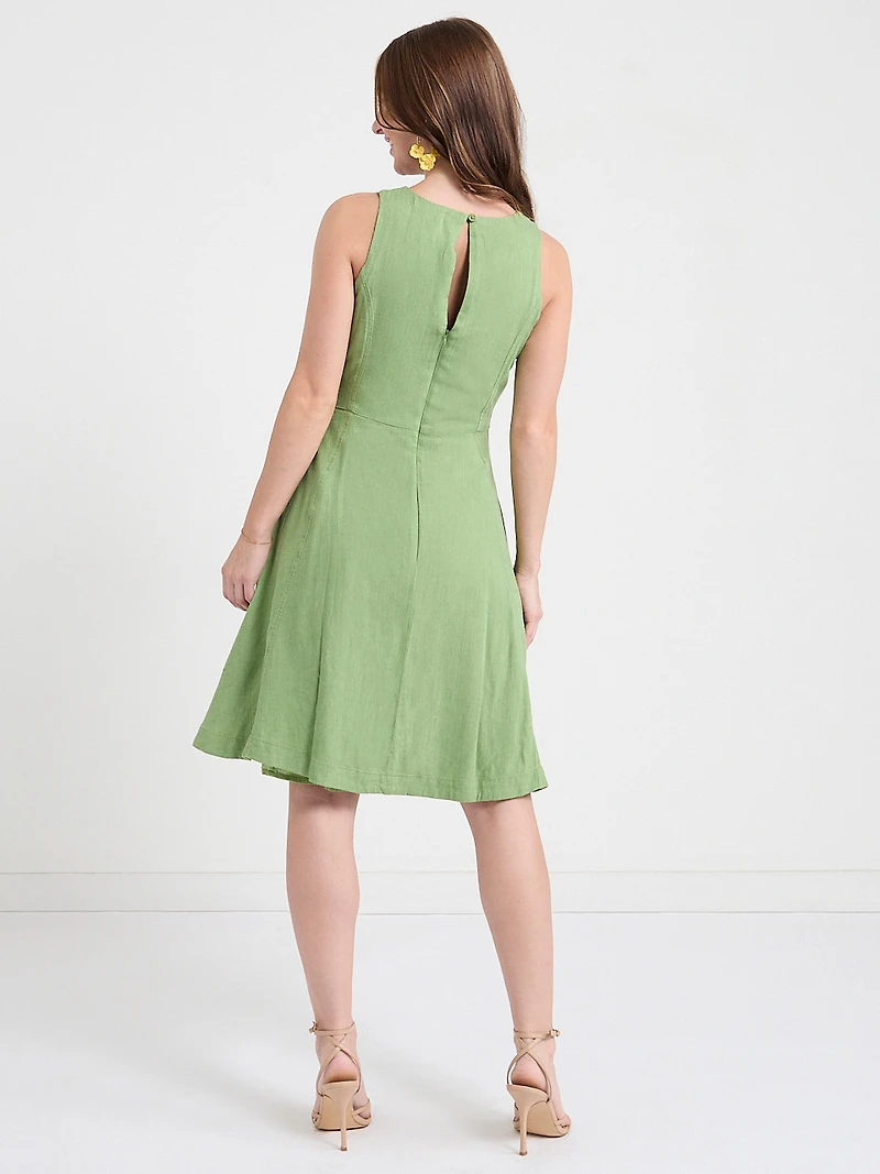 Linen Blend Dress
