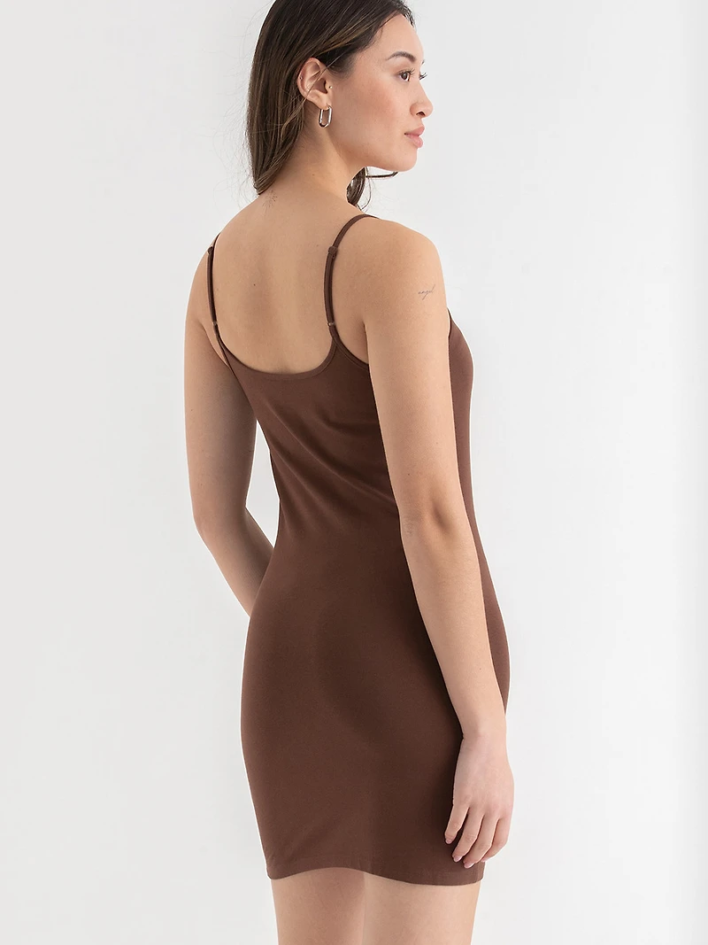 Long Length Strappy Cami Rocky Road