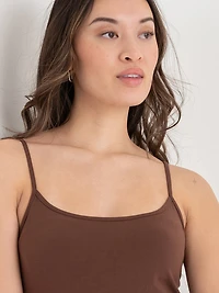 Long Length Strappy Cami Rocky Road
