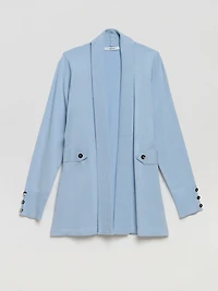 Side Tab Button Cardigan Kentucky Blue