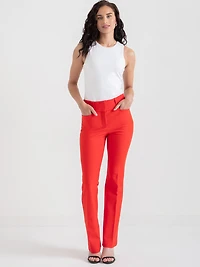 Bradley Bootcut Pant Luxe Ponte Fiery Red