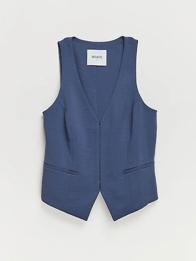 Fitted Vest Crown Blue