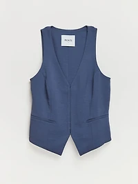 Fitted Vest Crown Blue
