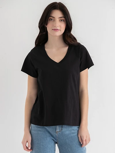 Relaxed V-Neck Tee