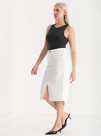 Denim Midi Skirt Sugar Swizzle