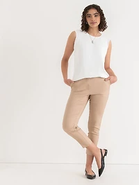 2-Layer Cap Sleeve Blouse Blanc de