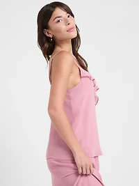Ruffle Cami Blouse Lilas