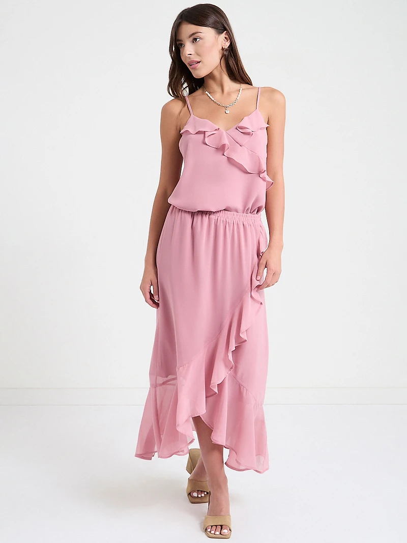 Ruffle Cami Blouse Lilas