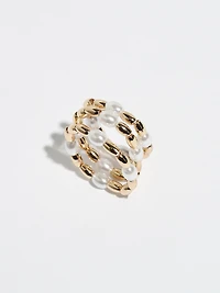 Triple Strand Ring