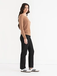 Modal Long Sleeve Scoop Neck Top Toast