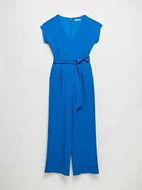 Venus Wide Leg Jumpsuit Iconic Crepe Directoire Blue