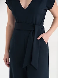 Venus Wide-Leg Jumpsuit Iconic Crepe Salute