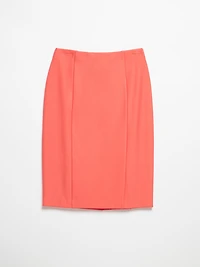 Knee Length Pencil Skirt Luxe Ponte Dusty Cedar