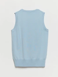Sleeveless Layering Sweater Tank Kentucky Blue