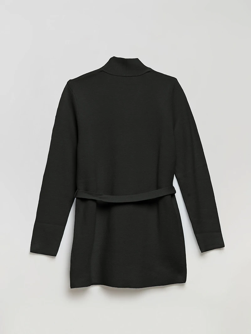 Belted Cardigan Black Onyx