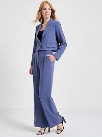 Cropped Blazer Crown Blue