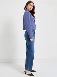 Cropped Blazer Crown Blue