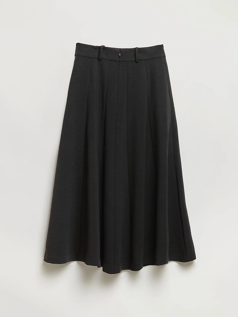 A-Line Crepe Skirt Black