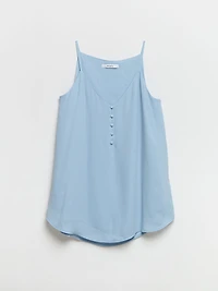 Strappy V-Neck Tank Kentucky Blue