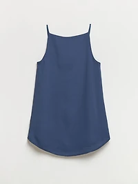 Strappy V-Neck Tank Crown Blue