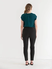 Parker Slim Ankle Pant Luxe Ponte Black