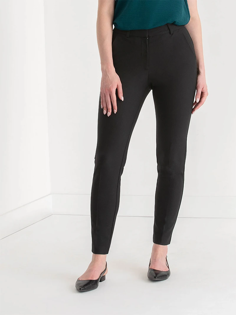 Parker Slim Ankle Pant Luxe Ponte Black