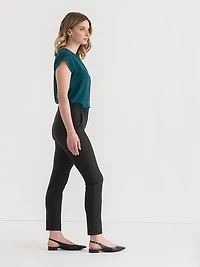 Parker Slim Ankle Pant Luxe Ponte Black