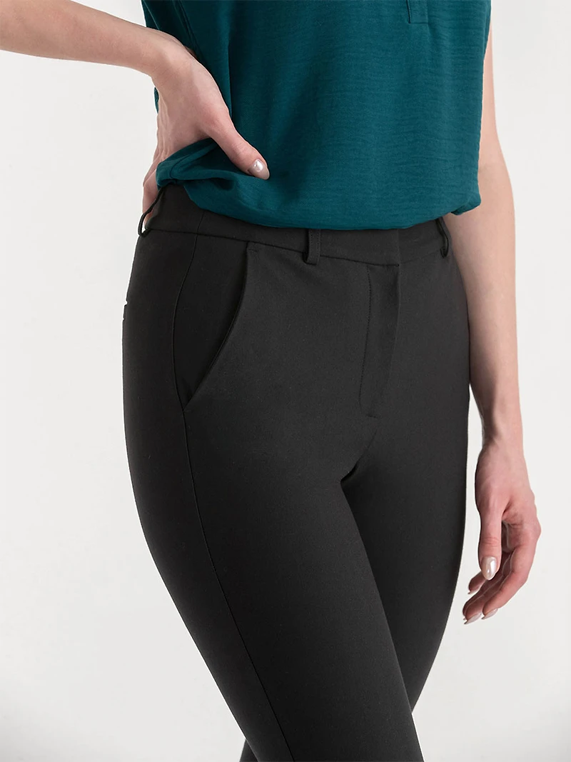 Parker Slim Ankle Pant Luxe Ponte Black