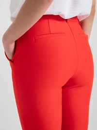Parker Slim Ankle Pant Luxe Ponte Fiery Red