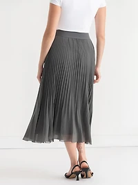 Release Pleat Midi Skirt Poppy Seed