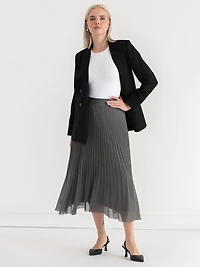 Release Pleat Midi Skirt Poppy Seed